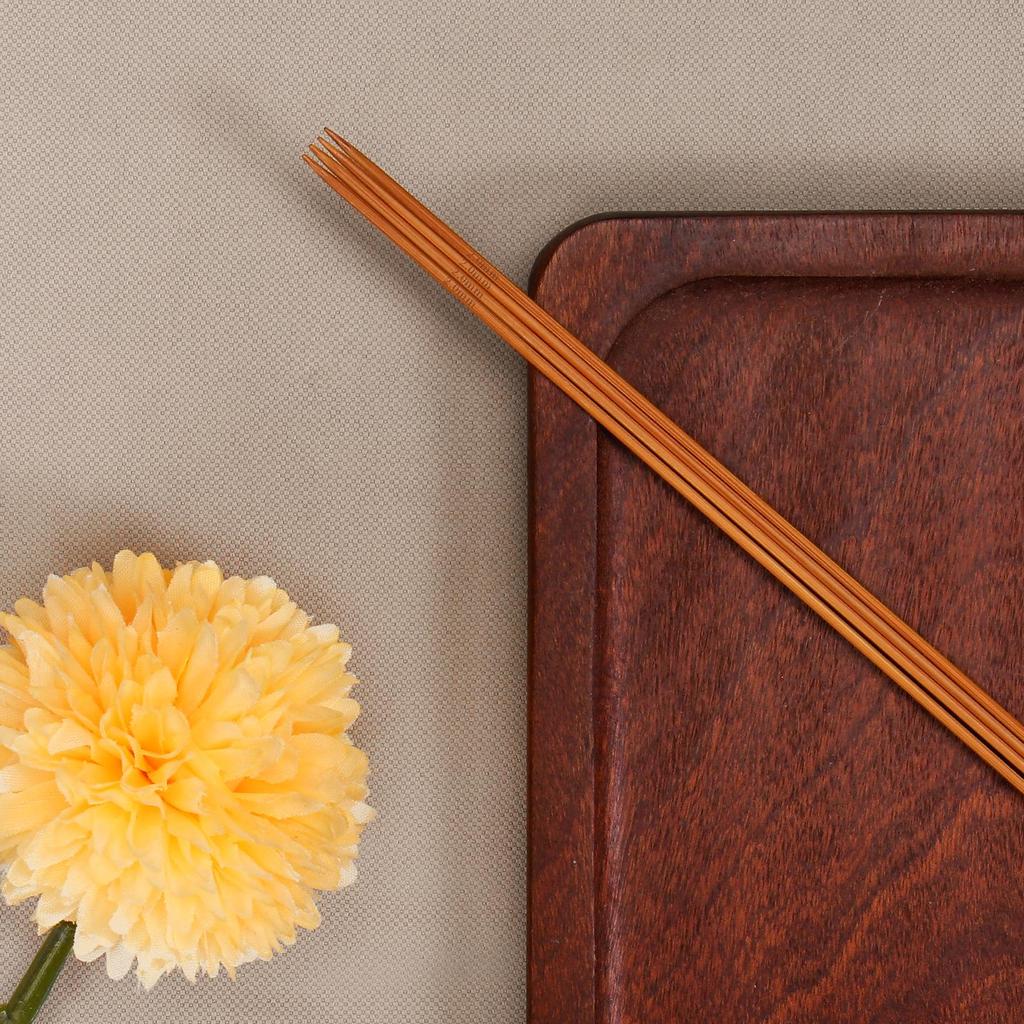 Bambus Stricknadeln Set - Gerade Handgefertigte Werkzeuge zum Stricken von Schals & Puppen