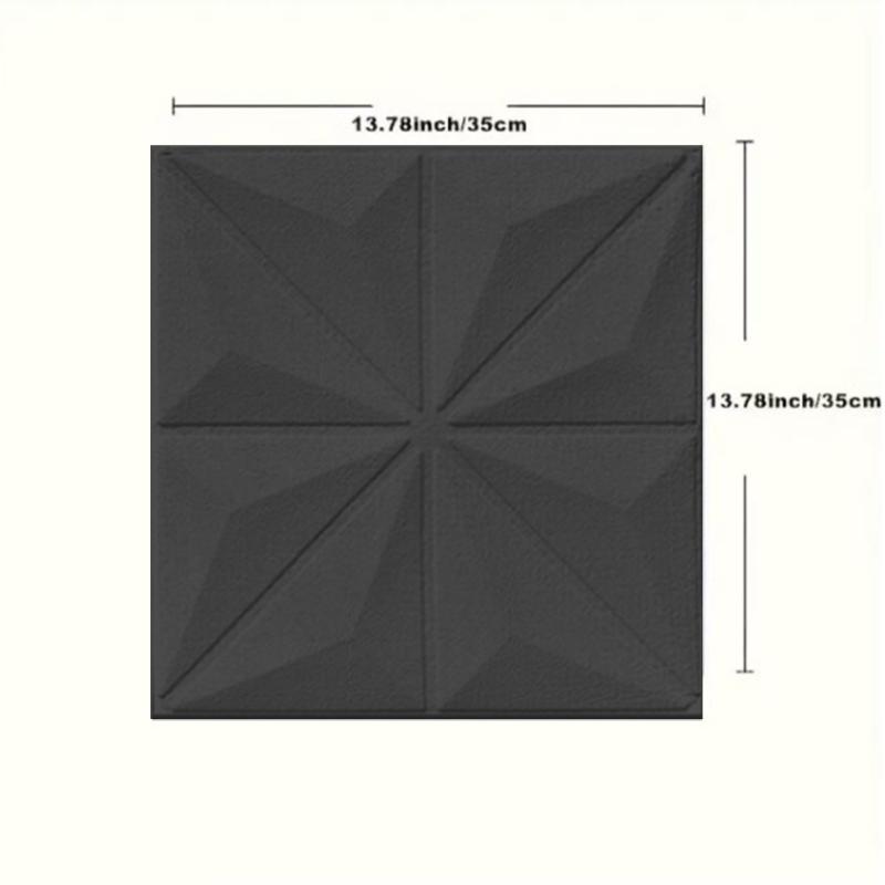 4Pcs 35*35CM Ceiling Bed Room Decor 3D Background Wallpaper Peel And Stick Waterproof Wall Stickers Anti-collision Home Decor
