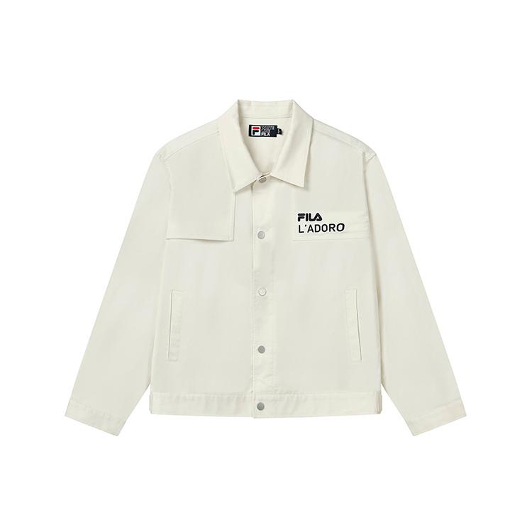 New FILA Jackets Men's Jade Rabbit White F51M238703F-IV