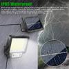 117/108/72 COB Solar Wall Lamp Motion Sensor LED Solar Lights 3 Modes with Remote Control Outdoor Waterproof Lamp for Garden Yard Decor