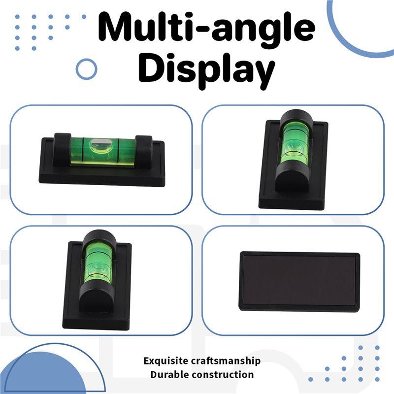 Multifunction 4Pcs Magnetic Bubble Levels For Leveling Phonograph,Camera, Tripod, Machines, Spirit Level Measuring Tools (Magnet
