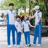 2020 Summer Cotton Parent-Child Sportswear Set: Short Sleeve Casual School Uniform
