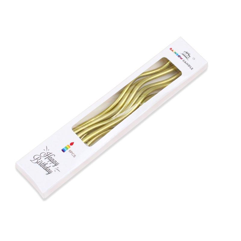 

Birthday Cake Candles Curve Thread Candle Gold Plated Curve Candle Boxed Candle A15 Curve Rose Gold Boxed Candle