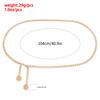 European and American Hot-selling Body Chain Simple Single-layer Thick Aluminum Chain Body Chain Personalized Punk Vacation Waist Chain Spice Girl