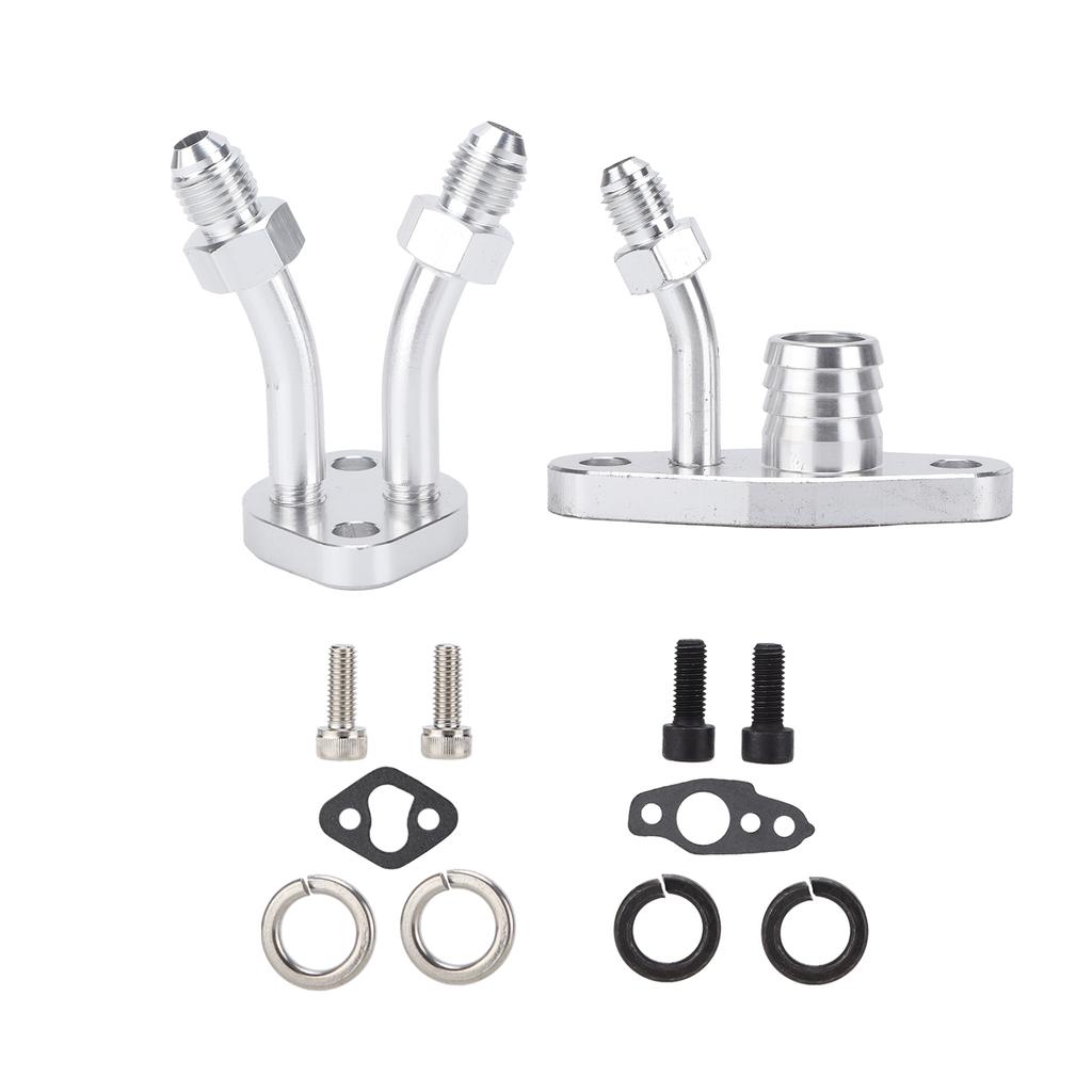 Car Turbo Oil Feed Drain Flange Kit Modification Replacement for CT9 CT12 CT20 CT26 Turbocharger