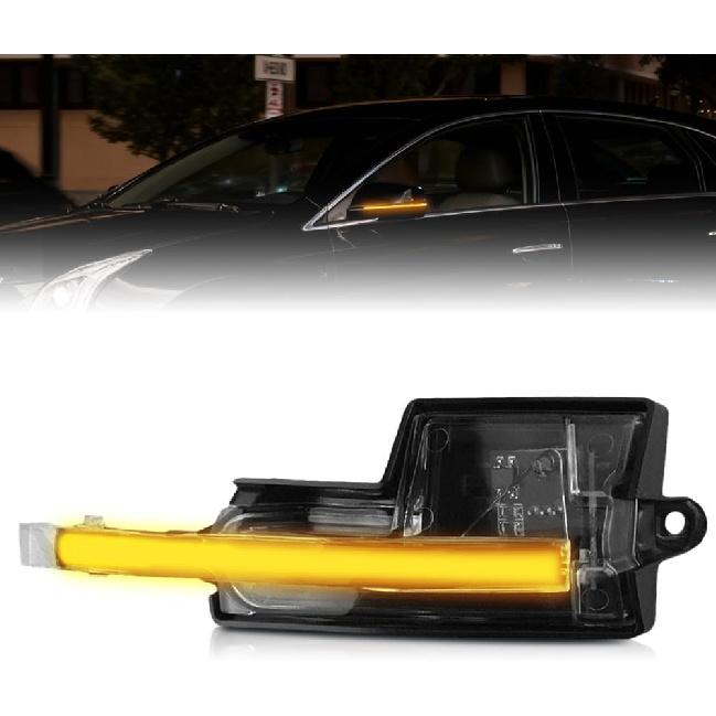 Side Mirror Turn Signal Lamps Compatible with Cadillac XTS 2013-2019, Car Rearview Mirror Side Marker Light LED Rear View Mirror Indicator Side Left Driver Side