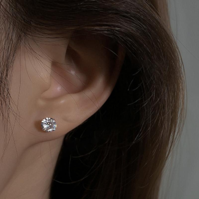 Anti Allergy Plastic Earrings Set Versatile Plastic Earrings Adornment Comfortable Resin Backs Ear Studs Ornament