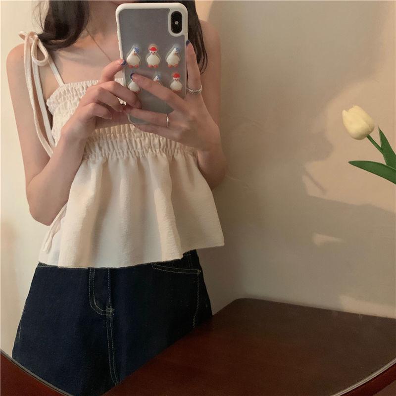 Trendy Summer Suspender Top for Women – Fresh, Stylish, and Age-Reducing Sleeveless Vest
