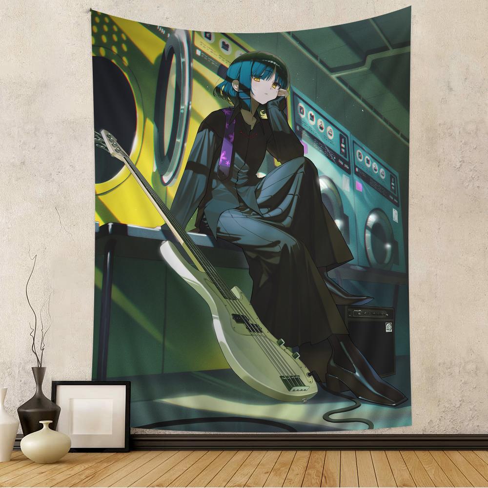 Bocchi the Rock Wall Tapestry Hitori Gotoh Ryo Yamada Band Scene Anime Manga Decor for Dorm Rooms Anime Rock Enthusiasts