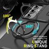 Shockproof Magnetic Phone Case for SamsungA17 A56 A36 A26 A16 A06 S24 S25 Ultra Plus Slide Camera Lens Ring Stand Protect Case