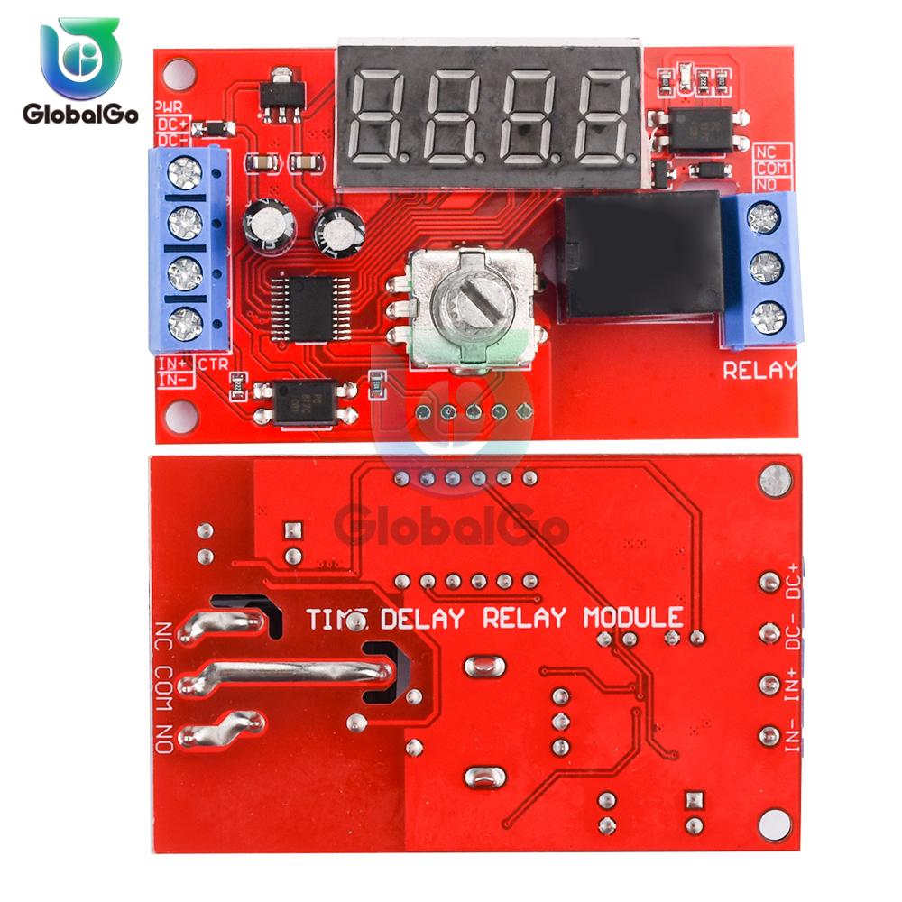 DC 5V 12V 24V 60mA Adjustable Time Delay Relay Module LED Digital Timming Relay Timer Delay Trigger Switch Timer Control Switch