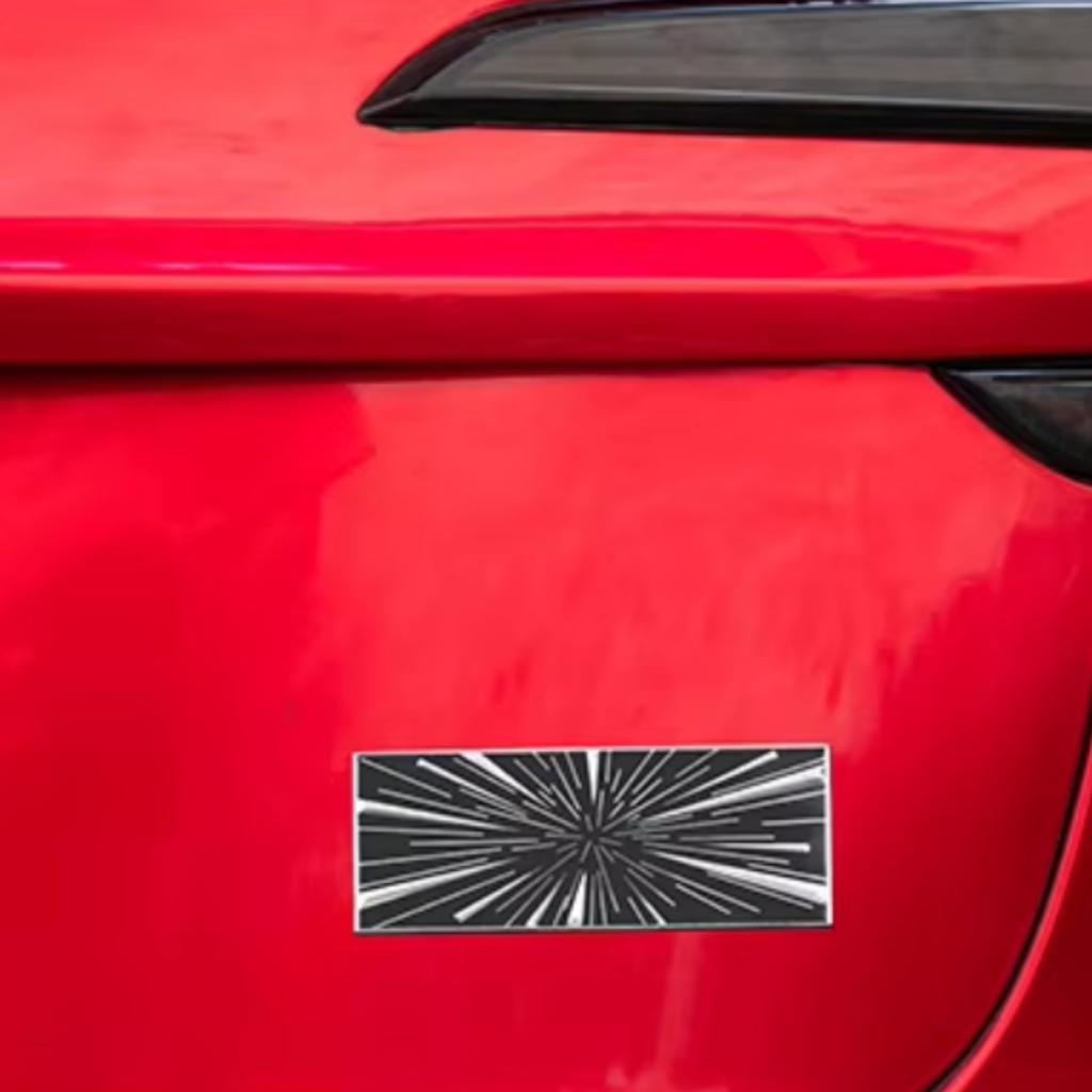 1Pc 3D Aluminum Highland Time Space Tunnel Logo Car Rear Trunk Badge Emblem Decals Sticker