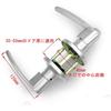 Silver Zinc Alloy Door Handle with Lock, Suitable for Indoor Toilets, Bedrooms, Entryways, Rooms, and Outdoors, Bathrooms. More Durable and Wear-Resis
