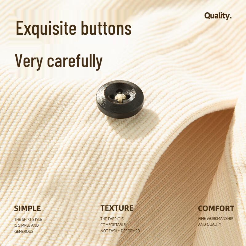 VANCL Men's Fleece-Lined Corduroy Shirt Jacket