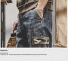 2022 Men's Retro American Plus Velvet Thickened Straight Jeans for Autumn & Winter