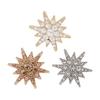 Contemporary Hexagram Brooch For Professional Wardrobe Alloy Metal Accessory Gender Neutral Design Secure Pin Backing