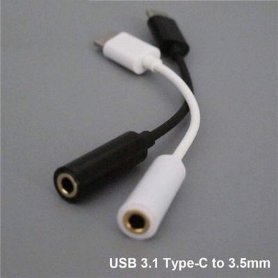 Microphone Earphone Male To Female Converter Type-C To 3.5mm Audio Adapter Cable Cord AUX Jack