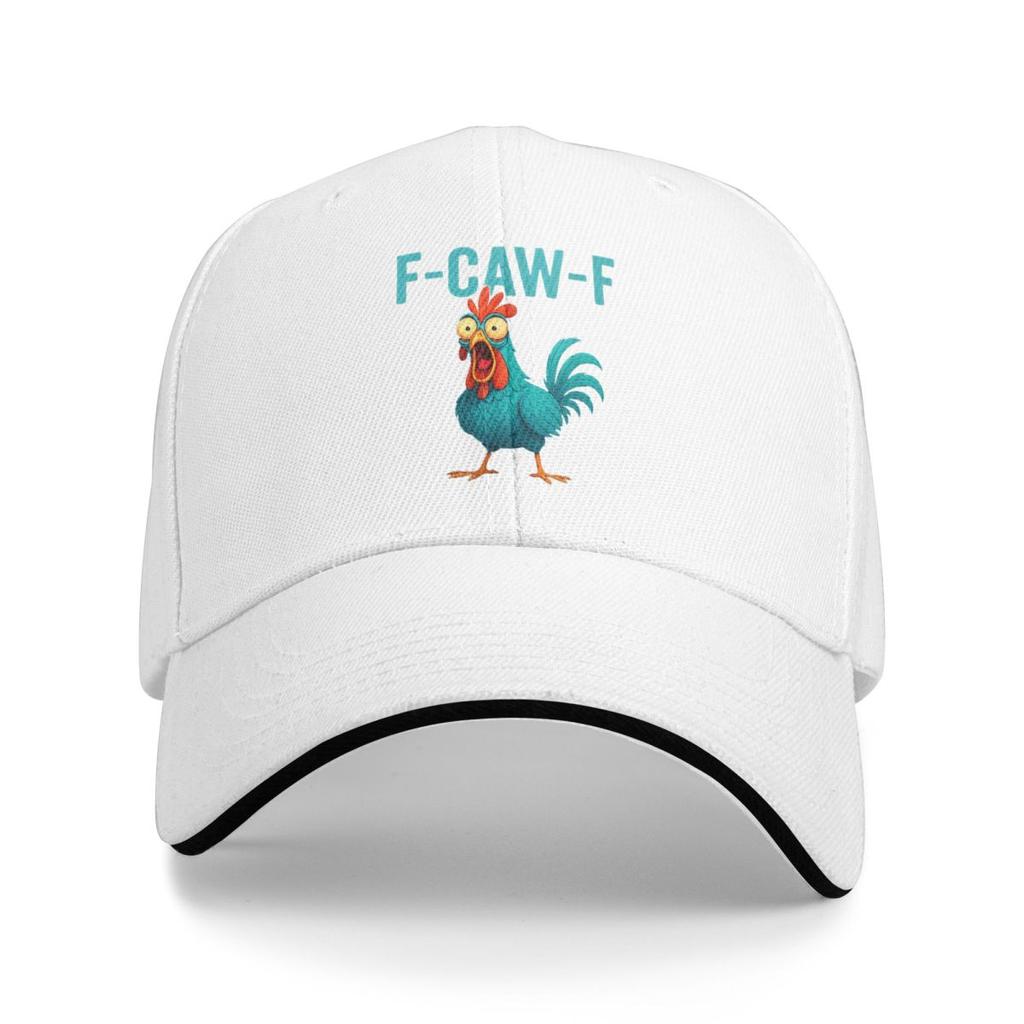 Funny F Caw F Chicken FCAWF Baseball Caps Snapback Baseball Hats Breathable Casual Casquette Outdoor Unisex