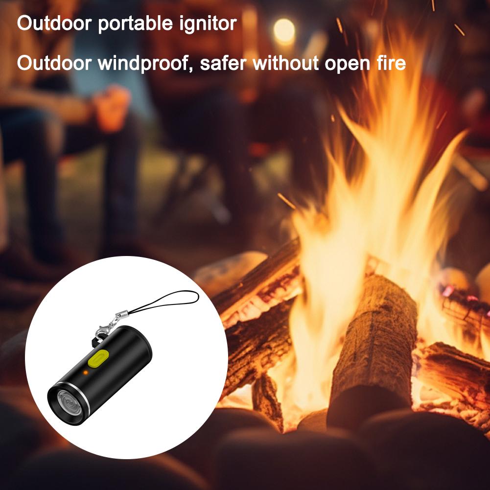Compact Type-C Electric Lighter Mini No Flame Design Easy to Carry & Store Suitable for Air Travel Outdoor Use Fast Charging