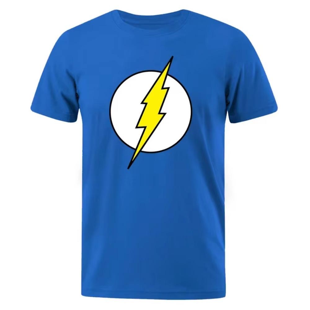 Tričko The BIG BANG Theory The Lightning Tričko s potiskem pro muže Bavlna Oversized oblečení Ležérní Street Krátký rukáv Legrační trička
