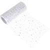 1 Roll Glitter Tulle Roll Premium Gauze Fabric Spool for DIY Tulle Ribbon Gift Wrapping Wedding Party Decoration Craft Making