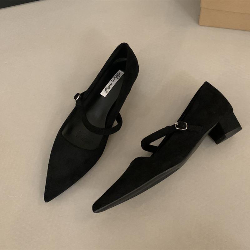 

Bailamos New Women Shallow Mary Jane Shoes Fashion Shallow Slip On Slingback Sandals Soft Casual Pumps Dress Shoes Mujer 35