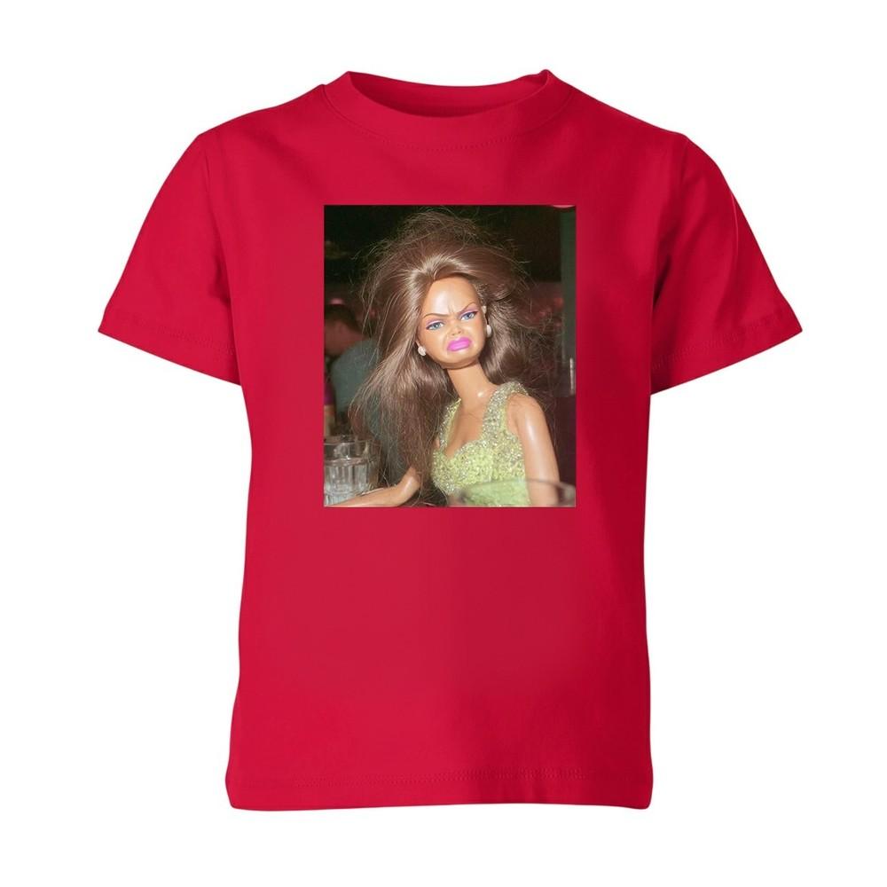 Creepy Doll Face Meme T Shirt Funny Kids Boys Girls Unisex Graphic Top S