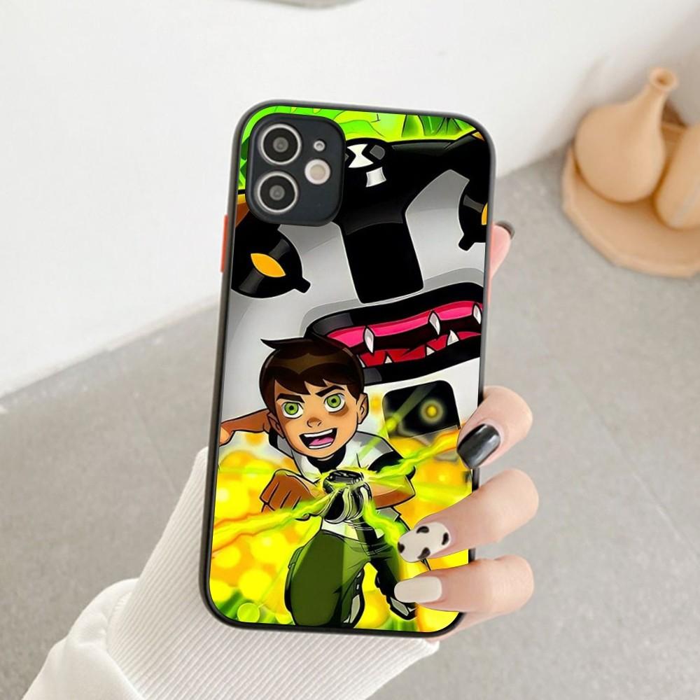 Classic Cartoon TV B-Ben-10 Phone Case For IPhone 14 11 12 13 Mini Pro Max 8 7 Plus X XR XS MAX Translucent Matte Cover