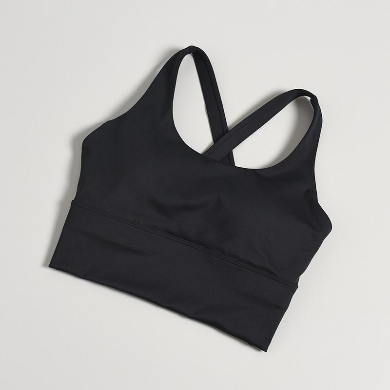 Nude Feeling Criss-Cross Sports Bra: Shockproof, High-Intensity Yoga & Running Fitness Vest