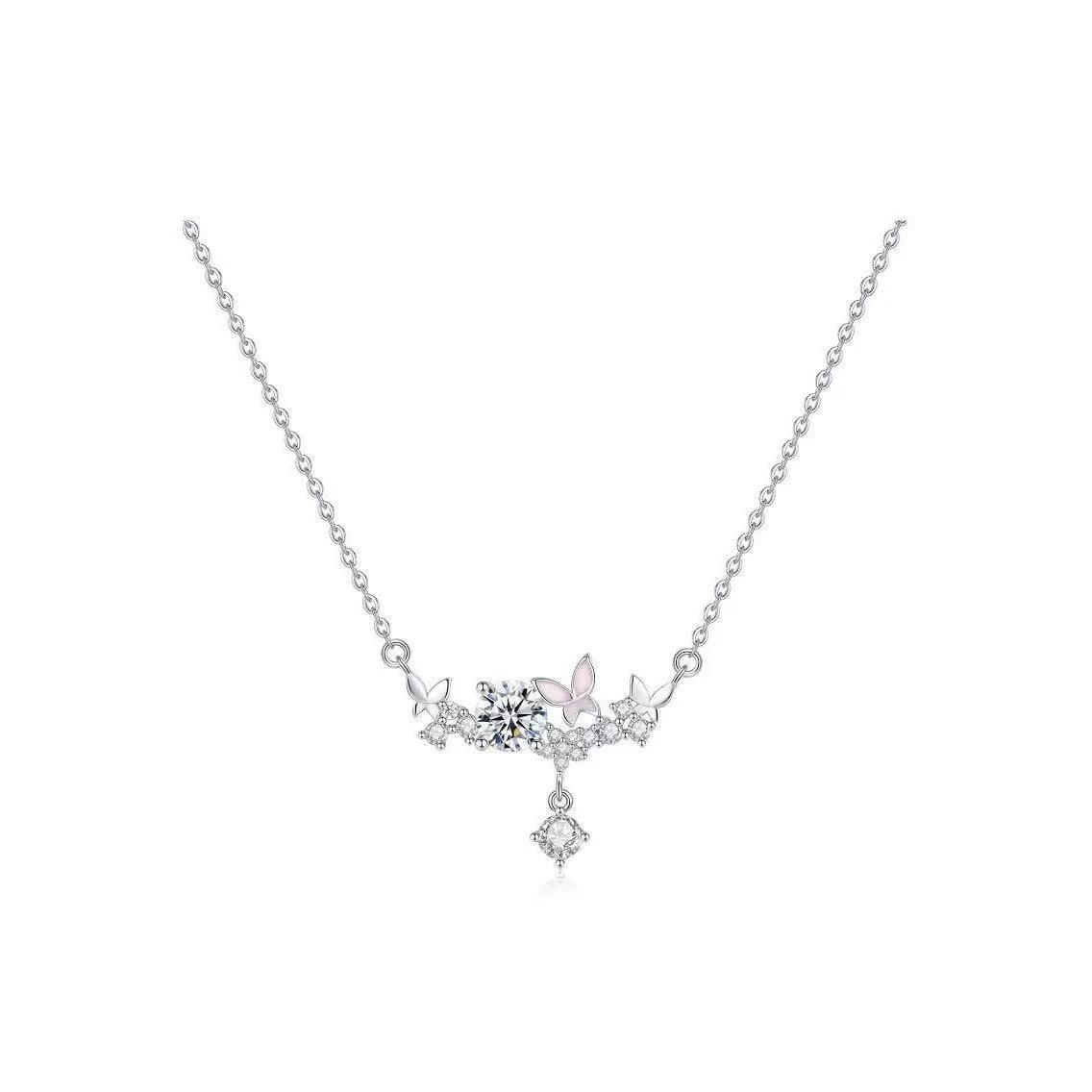 Японско-корейское ожерелье с кисточкой-бабочкой Xiaohongshu: Элегантный, высококачественный дизайн для женщин