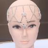 New Fashion Flower-Shaped Rhinestone Headdress Women's Shiny Multi-Layer Forehead Hair Accessories Cross-Border Elegant Chain