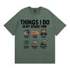 Things I Do in My Spare Time Funny Bacon Meme Tshirts Unisex Women Retro Humor Short Sleeve T Shirt Fashion Casual ONeck T Shirts
