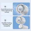 Semiconductor Cooling Mini Handheld Fan USB Rechargeable Small Electric Fan  Gift