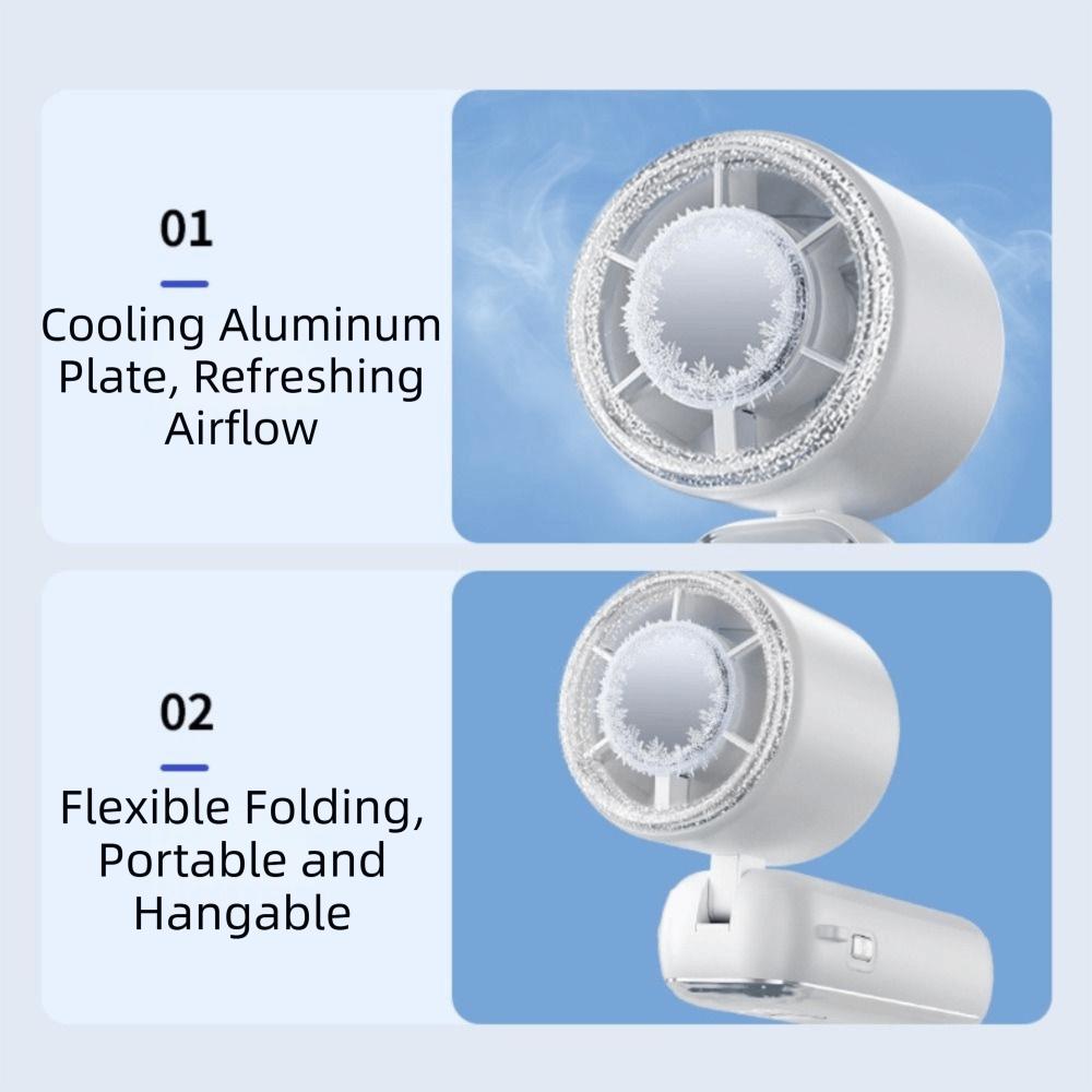 Semiconductor Cooling Mini Handheld Fan USB Rechargeable Small Electric Fan Gift