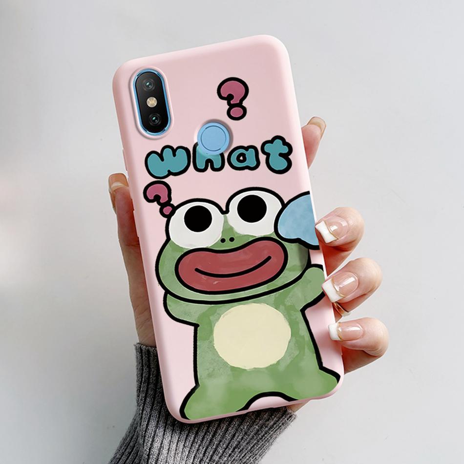 Case For Xiaomi Mi A2 Lite MiA2 Cute Bear Cartoon Frog Soft Silicone Phone Case Bumper For Xiaomi Mi A2 Lite A2lite Back Cover