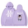 Unisex Hooded Sweatshirt Streetwear Casual Pullover Teens Men Women Loose Fit Cartoon Print