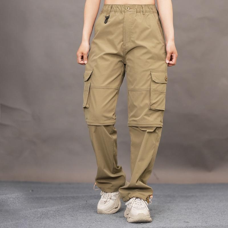 Outdoor letní šortky Rychleschnoucí kalhoty Muži Dvou kalhoty Odepínací kalhoty Pantalon Ženy Turistika Camping Treking Horolezectví Kalhoty