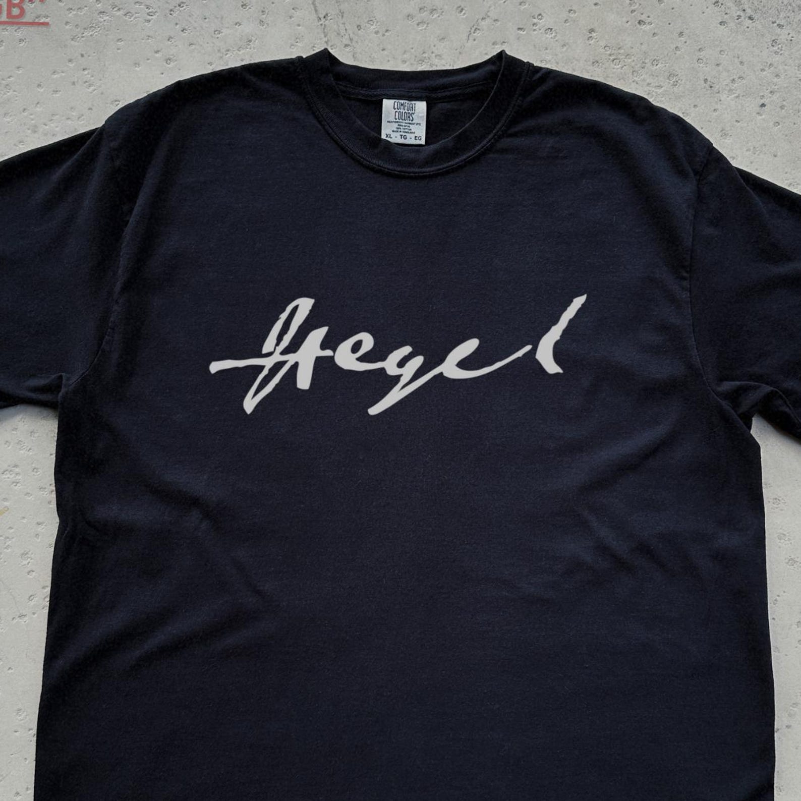 Hegel Autograph Shirt | Continental Philosophy Gift, Idealism, Dark Academia Fashion, Philosophie 4XL