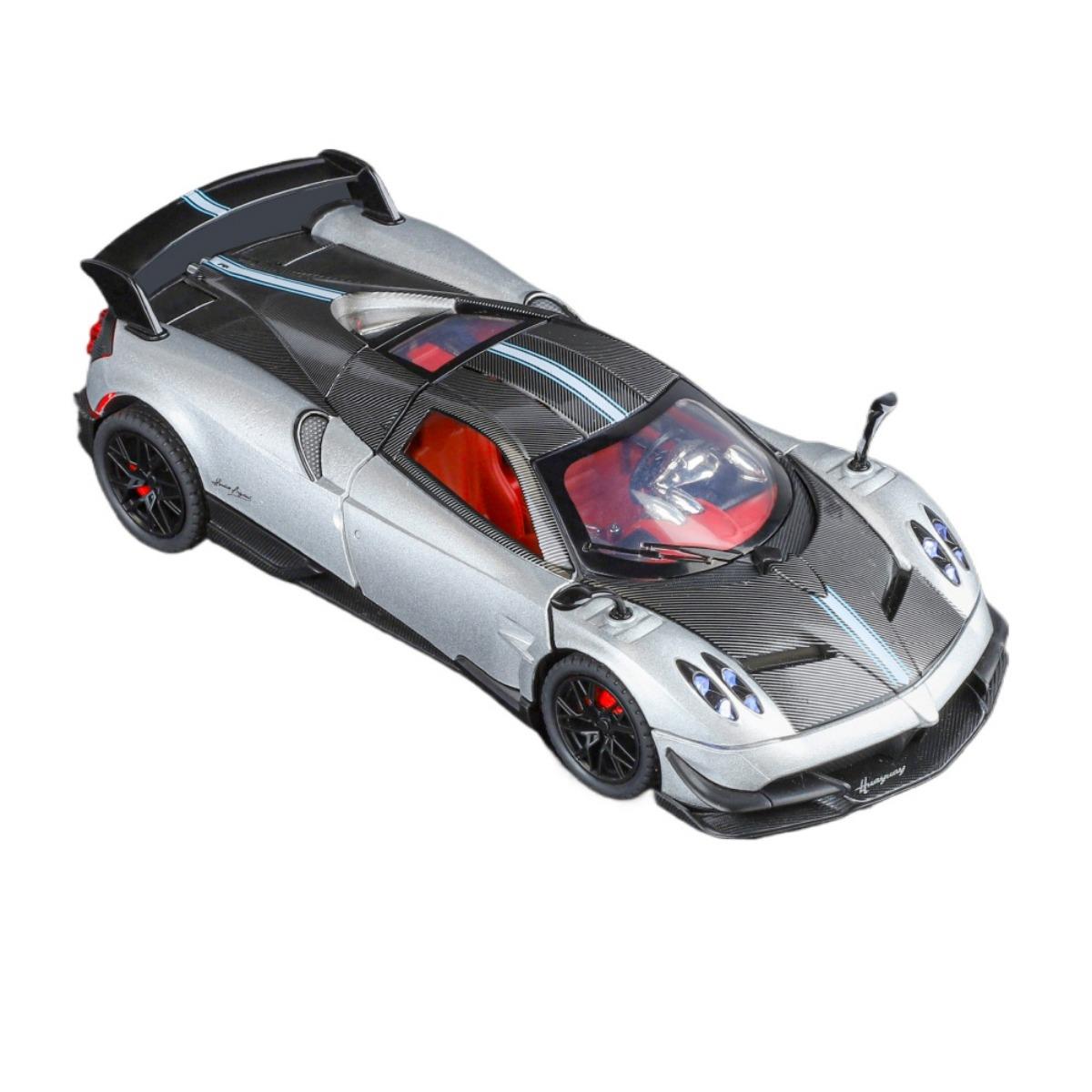 

Масштаб 1/24 Pagani Huayra BC Сплав Спортивный Автомобиль Литая Модель Модные Украшения для Магазина Звук и Свет Коллекция для Рабочего Стола Декоративный Подарок серебряный