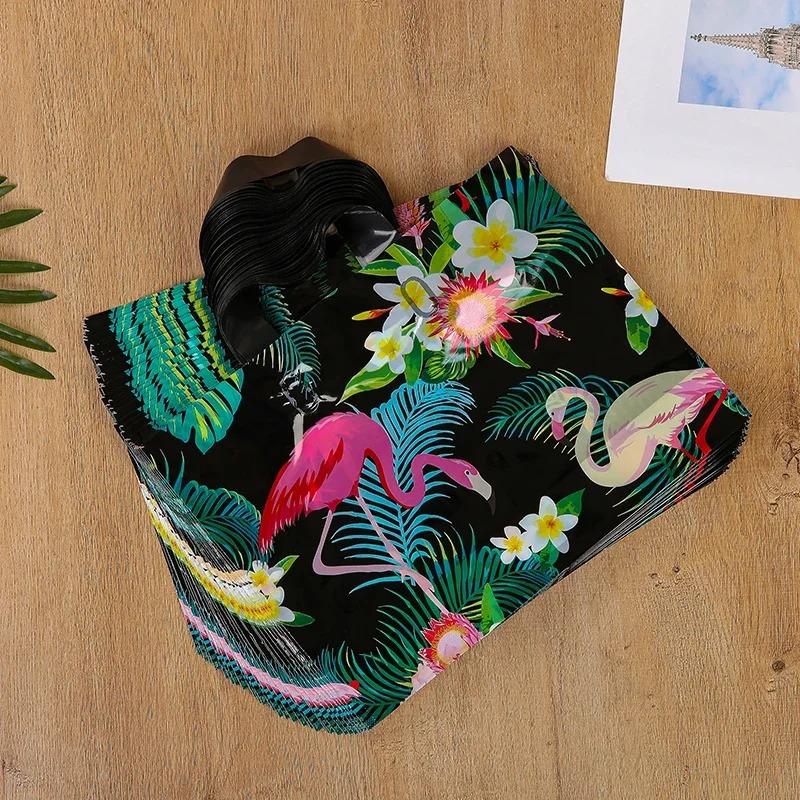 50pcs New models Handbag thick 0.14mm durable clothing cosmetic gift Shopping bags Resilient Powerful handheld Portable Packaging bag