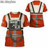 Summer Hot Movie Cosplay Ghostbusters Clothing T-shirt 3D Printed Men's T-shirt Short Sleeve Large Size Loose Street Casual Top