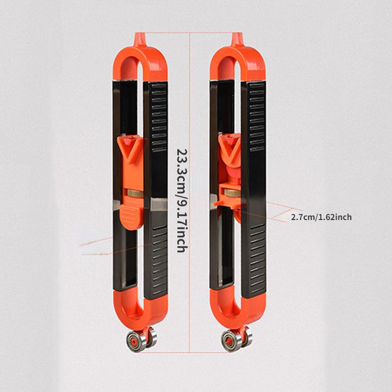 Calibre de măsurare pentru prelucrarea lemnului Riglă de marcare a profilului Contur cu blocare Neregularitate reglabilă Radian Instrument de măsurare precis