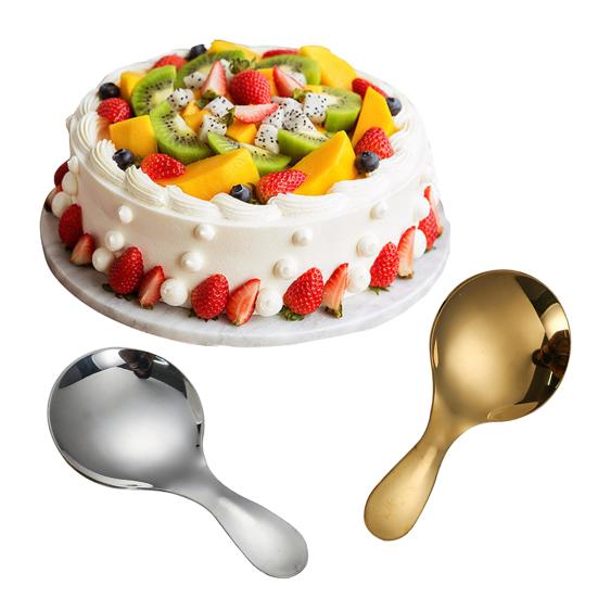 Stainless Steel Mini Spoon Short Handled Spoon Ice Cream Spoon Milk Powder Spoon for Kitchen Restaurant