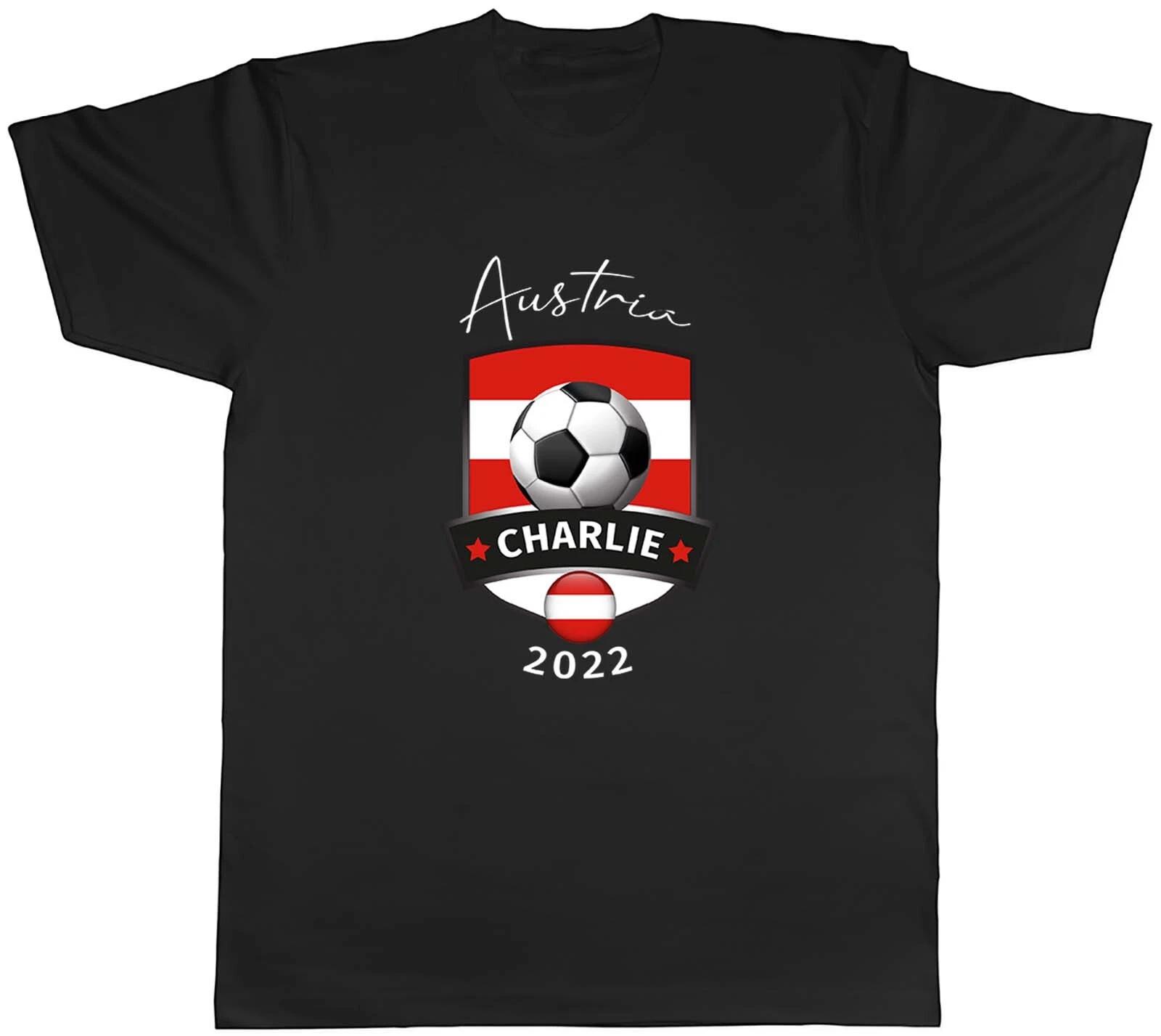 Personalised Mens T Shirt Austria World Cup Football Shield Unisex Tee Gift XXL