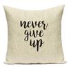 Letter Geometry Print Cushion Cover Decorative Pillow Cover Sofa Bed Car Throw Pillowcase Accessories Sweet Home Textile Decor
