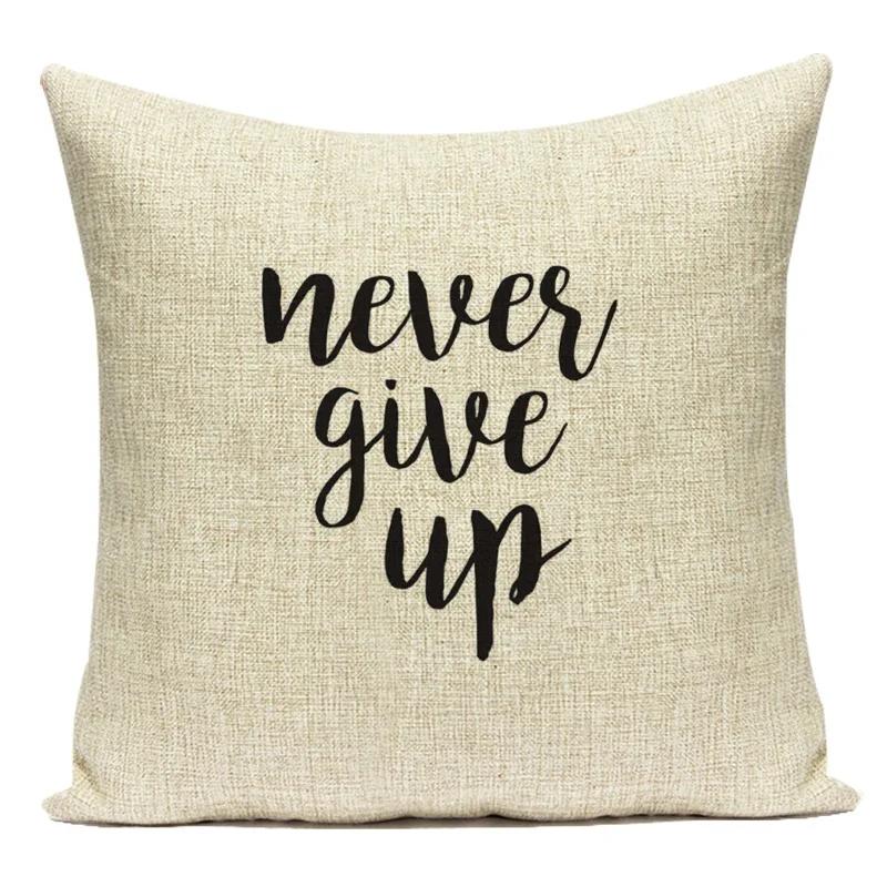 Letter Geometry Print Cushion Cover Decorative Pillow Cover Sofa Bed Car Throw Pillowcase Accessories Sweet Home Textile Decor