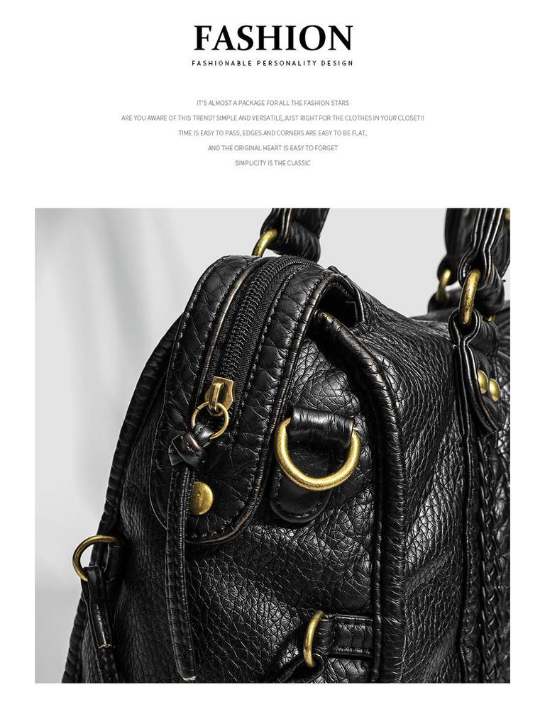 2025 Franse Retro Dames Wassen Crossbody Tote en Schoudertas met Grote Capaciteit