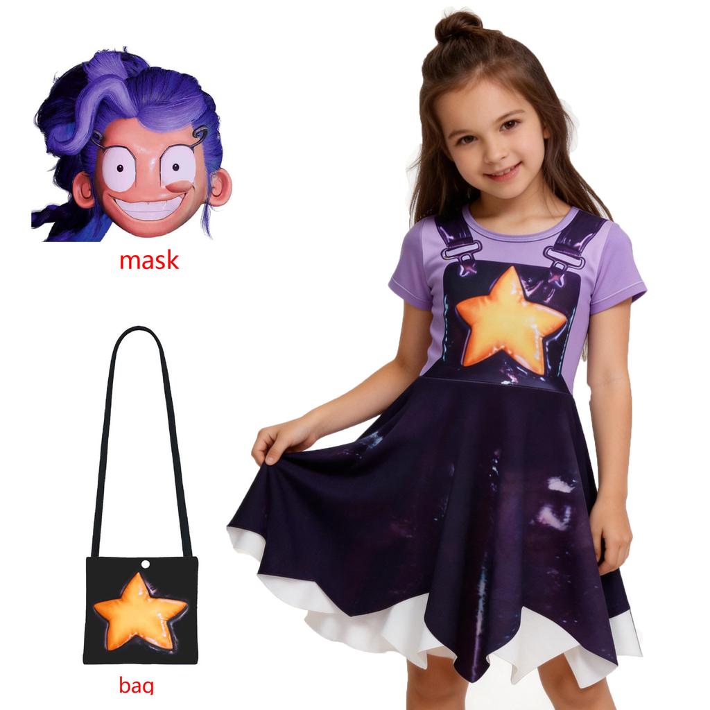 Kids Horror Game Play Time Lily Cosplay Costume Girl Dress Up Bobi Chapter 5 Lily Children's Clothes Halloween Carnival Clothing