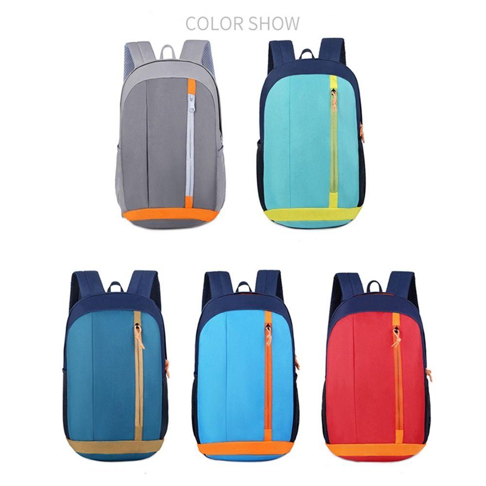 Zipper Outdoor Sports Backpack Large Capacity Climb Bag Casual Lightweight Nylon Bag Outdoor