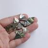 New Zealand Abalone Shell Pendant Charm - Ancient Style Hairpin & DIY Earring/Clothing Accessory.